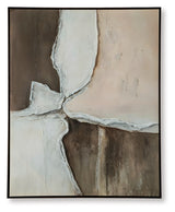 Junward wall art angled view highlighting texture