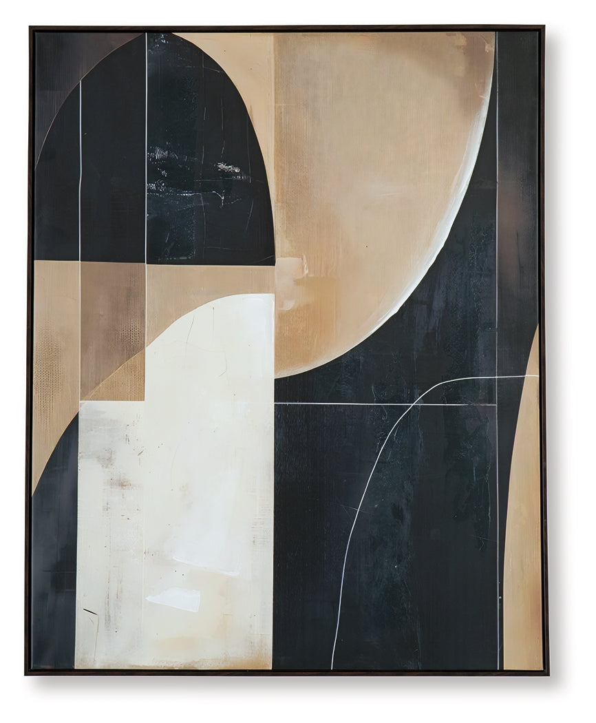 Ewanford Black/Brown/Tan Wall Art