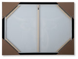 Back of Harlandale framed wall art showing hanging hardware
