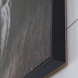 Close up detail of Harlandale wall art texture and frame