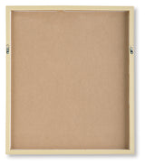 Back view of Chettings framed wall art with hanging bracket