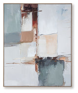 Trailport Wall Art, angled side view showing gallery wrap