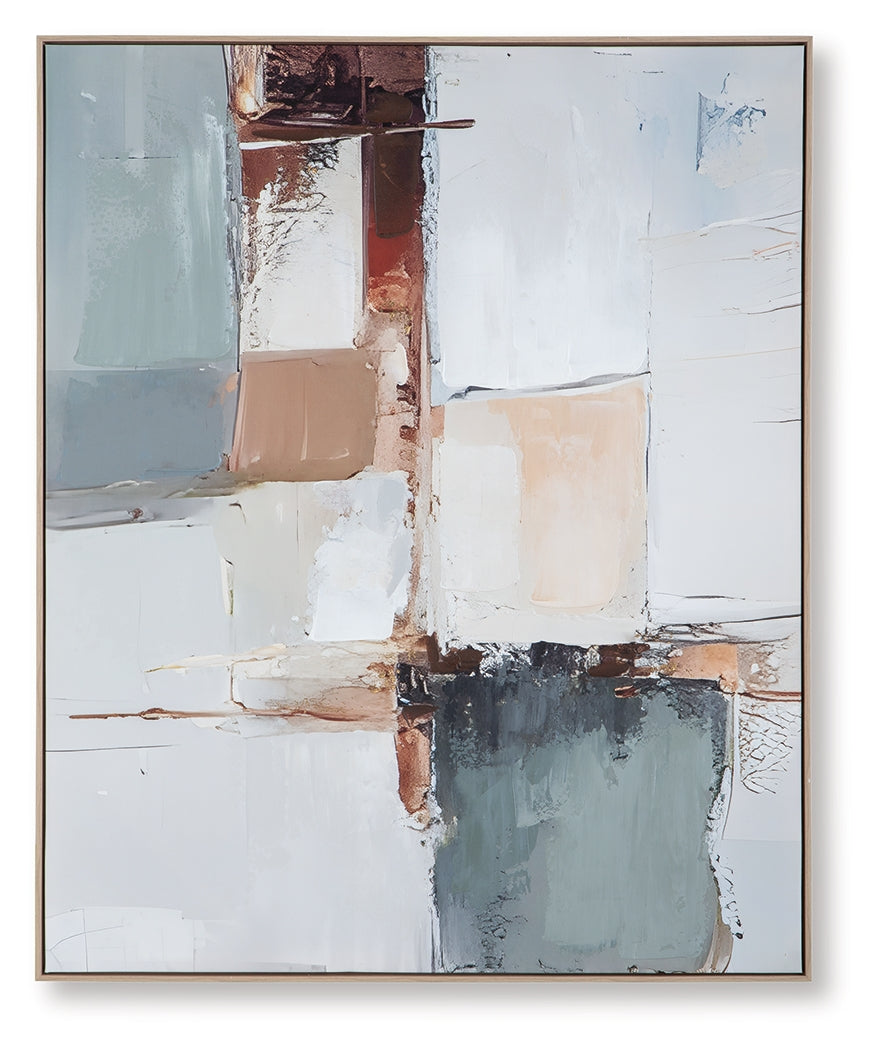 Trailport Wall Art, angled side view showing gallery wrap