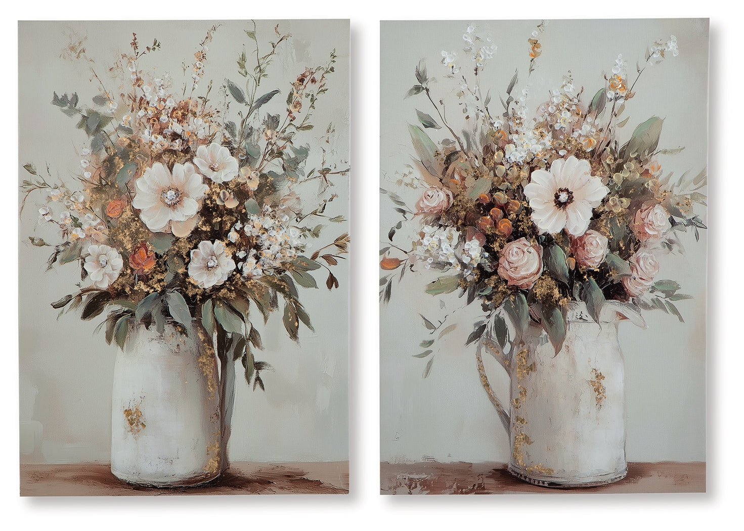 Side angle of Faisaldon multi wall art canvas