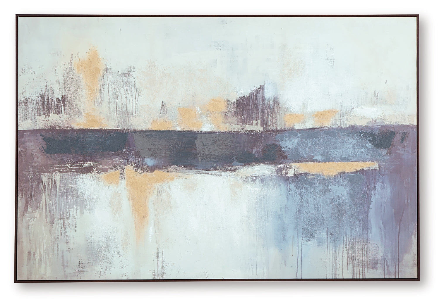 Gatesford wall art side angle showing black frame