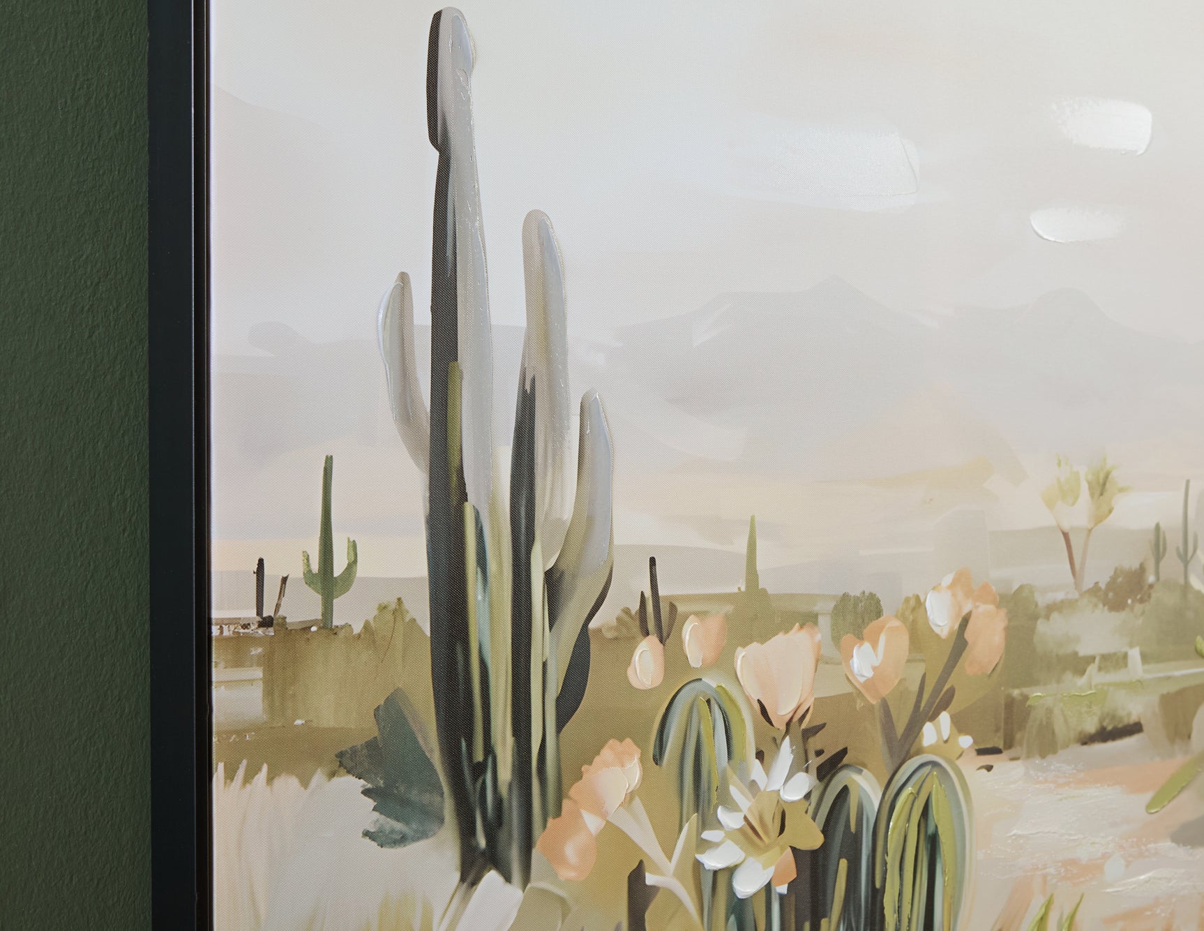 Sidworth Wall Art close-up detail of hand painted embellishments