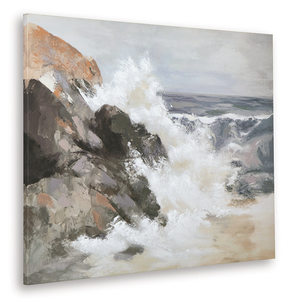 Worthner wall art angled side view
