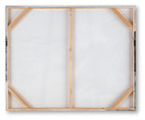 Worthner wall art back view with hanging bracket