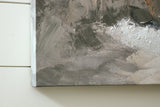 Close-up of hand-painted detail on Worthner wall art
