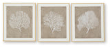 Hendridge wall art set angled view showing frame depth