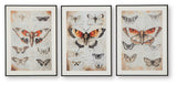 Jossletts wall art set close-up angled view of frame and print