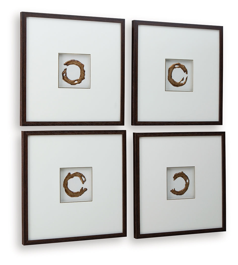 Back view showing D-ring hanging hardware on Dallbourne frame