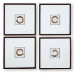 Side angle of Dallbourne framed wall art showing depth