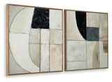 Bexlen wall art back side showing sawtooth bracket for hanging