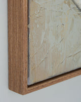 Bexlen tan taupe and black abstract wall art set showing front view