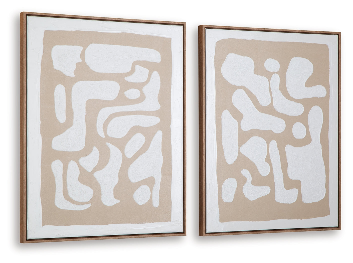 Waldett Beige/White Wall Art (Set of 2)
