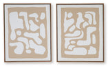Waldett Beige/White Wall Art (Set of 2)