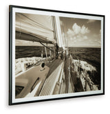 Arlanford Sepia Wall Art side angle highlighting acrylic front
