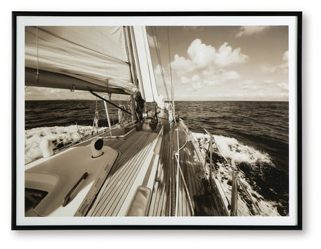 Arlanford Sepia Wall Art angled view showing frame depth