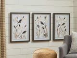 Side angle of Honslow wall art set showing shadowbox depth