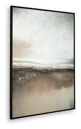 Siaking Brown/Gray/White Wall Art angled view