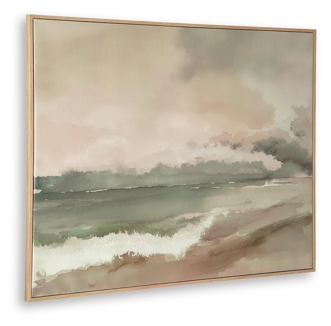 Vallus Blush/Green/Gray Wall Art angled view