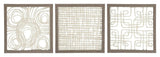 Odella Cream/taupe Wall Decor (Set Of 3) - Ella Furniture