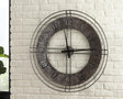 Ana Sofia Antique Gray Wall Clock - Ella Furniture