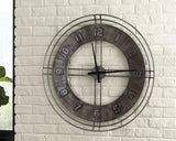 Ana Sofia Antique Gray Wall Clock - Ella Furniture