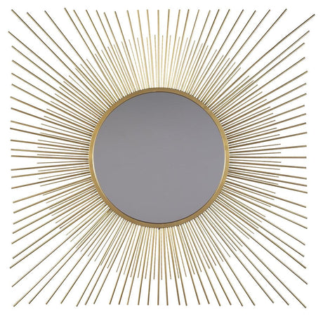 Elspeth Gold Finish Accent Mirror side angle showing depth