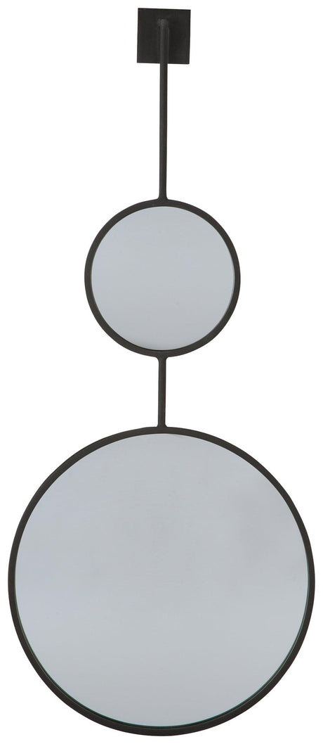 Brewer Black Accent Mirror angled side view