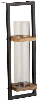 Side view of Colburn Wall Sconce showing glass hurricane