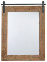 Close up of Lanie mirror frame details