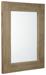 Waltleigh Accent Mirror side angle showing distressed finish