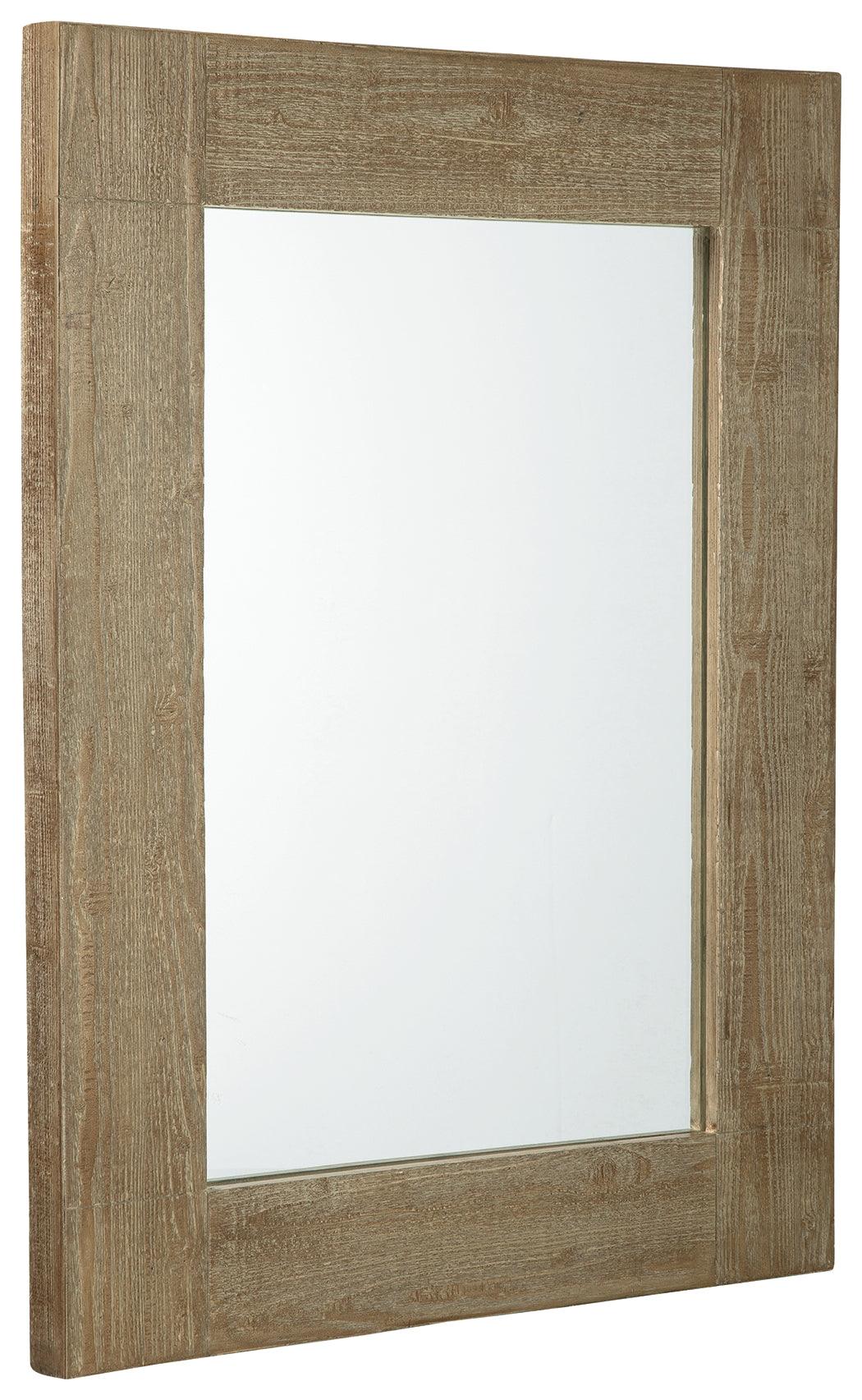 Waltleigh Accent Mirror side angle showing distressed finish