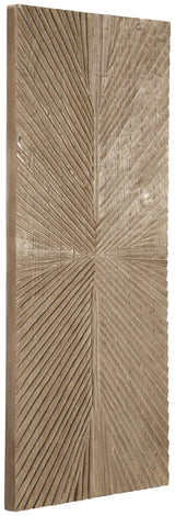 Lenora Distressed Brown Wall Decor side angle