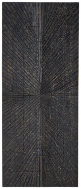 Lenora antique black wall decor angled side view