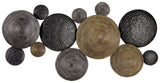 Emsley Multi Metal Wall Decor head-on side view