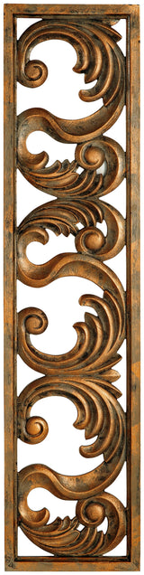 Candelario Wall Decor head on view showing scroll detail