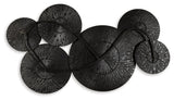 Back view of Rhetlen Metal Wall Decor showing I-ring bracket