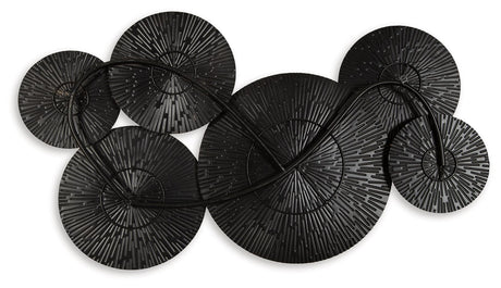 Back view of Rhetlen Metal Wall Decor showing I-ring bracket