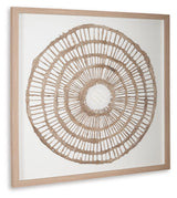 Brockham Brown Wall Decor angled view showing frame