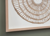 Detail close-up of Brockham Brown Wall Decor materials