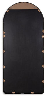 Sethall Black Floor Mirror back view