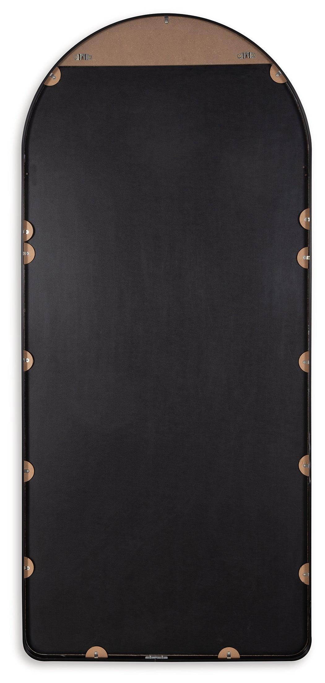 Sethall Black Floor Mirror back view