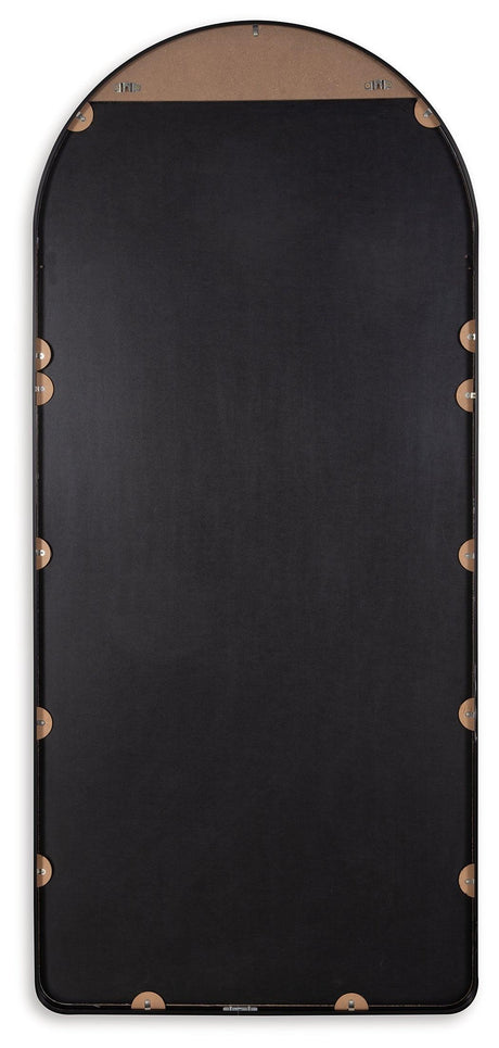 Sethall Black Floor Mirror back view