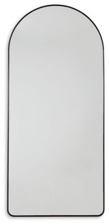 Sethall Black Floor Mirror side view