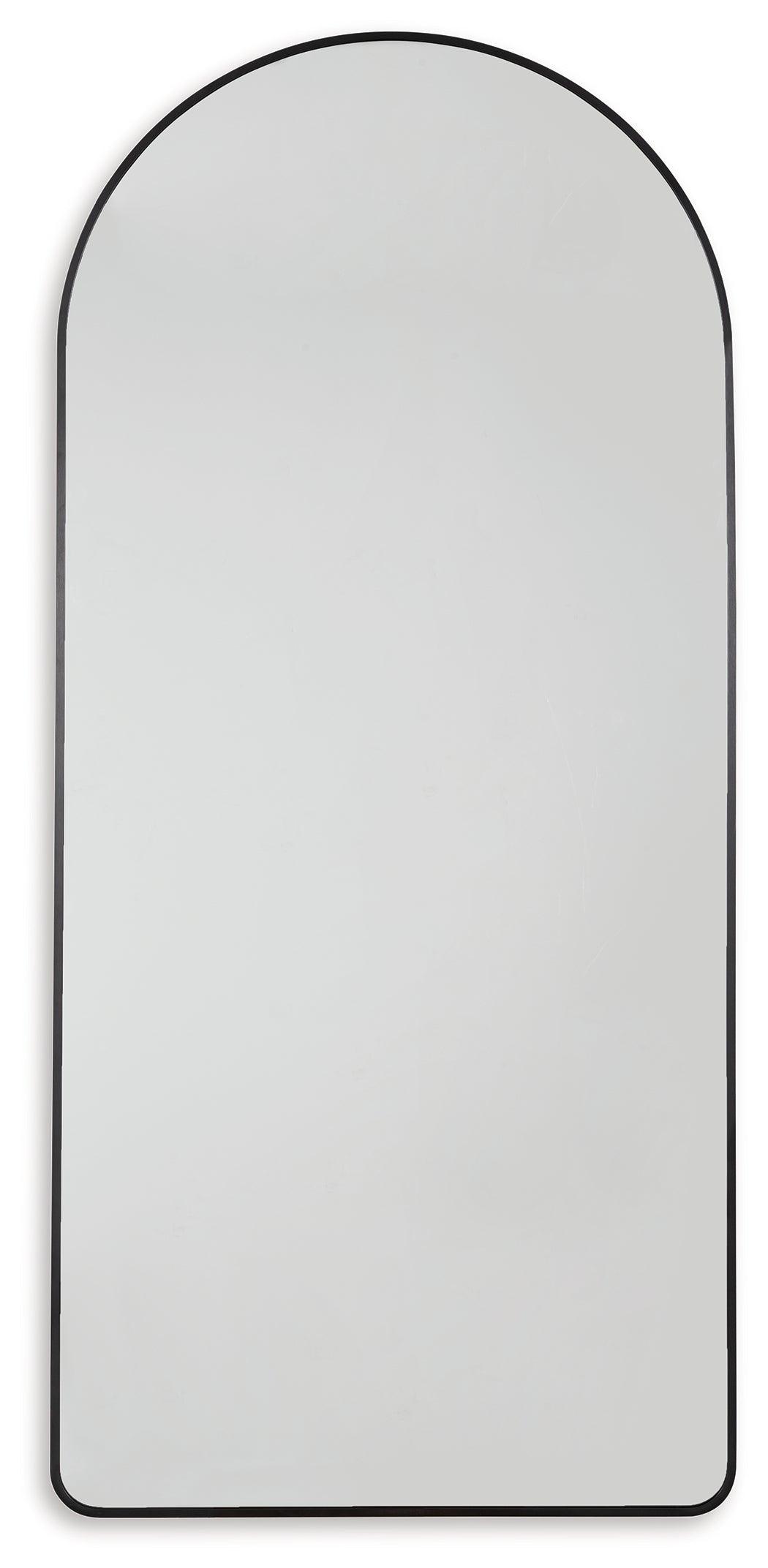 Sethall Black Floor Mirror side view