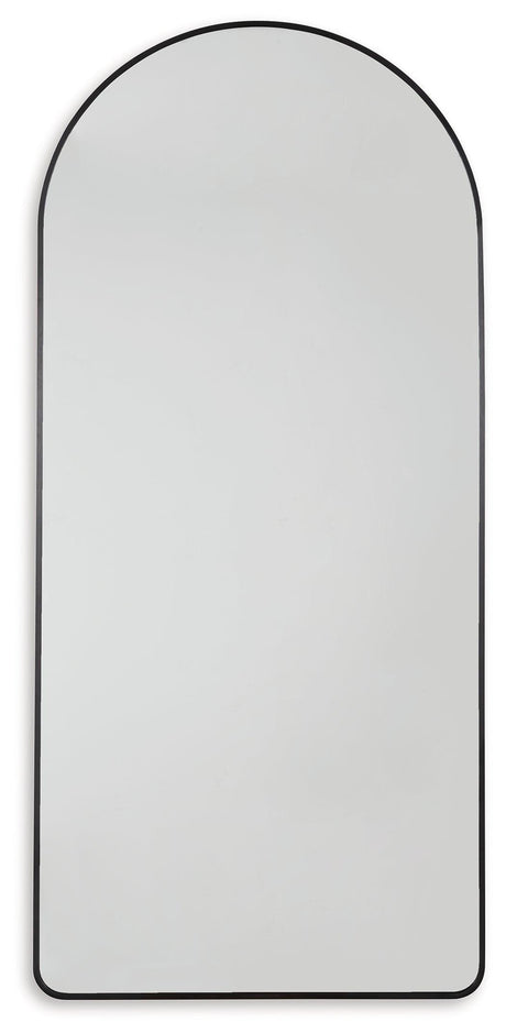 Sethall Black Floor Mirror side view