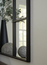 Evengton Accent Mirror detailed view of paneled perimeter